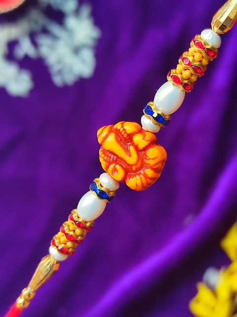 

CRAYTON Men Multi Color Ganeshji Rakhi