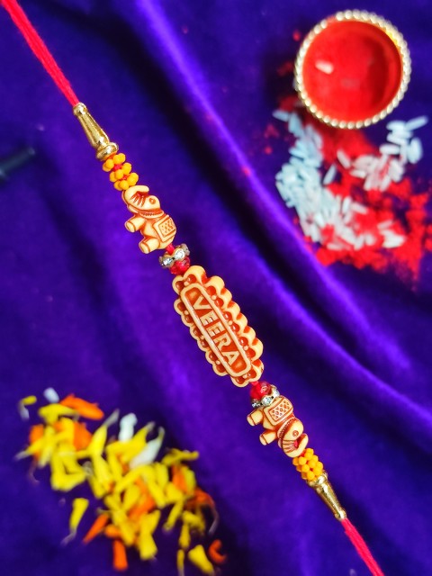 

CRAYTON Red Coloured Thread Veera Rakhi, Multi