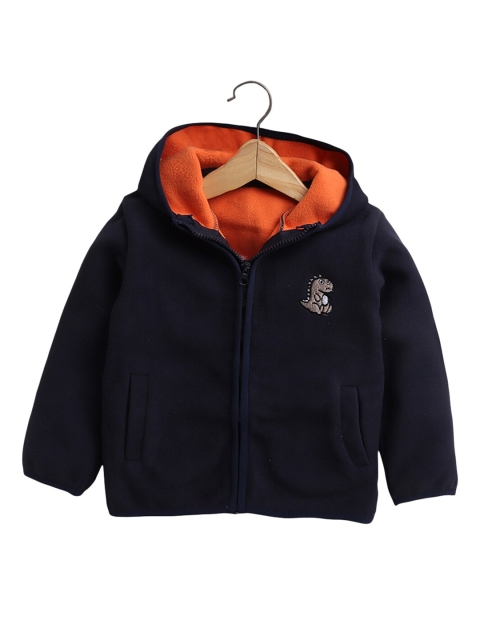 

Hopscotch Boys Navy Blue Tailored Jacket with Embroidered
