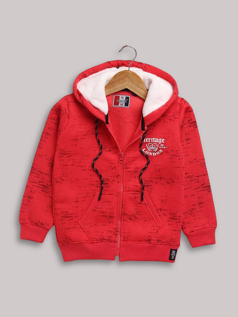 

Hopscotch Boys Red Longline Puffer Jacket