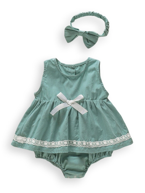 

Hopscotch Green Peplum Dress