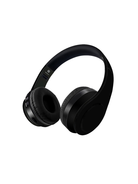 

macmerise Black Solid Over-Ear Wireless Headphones