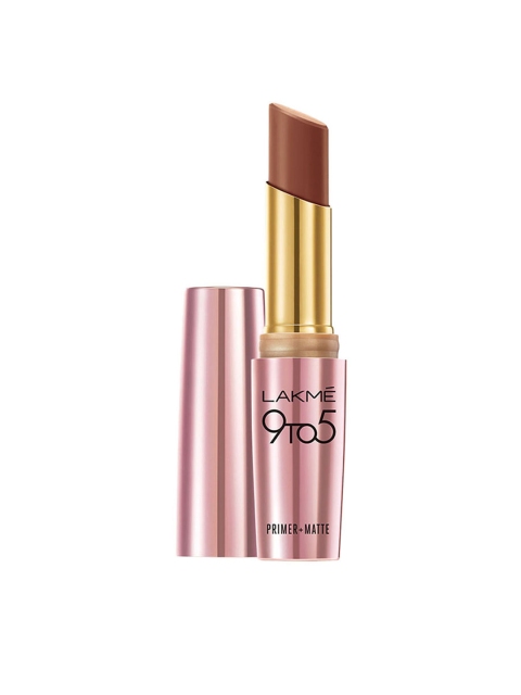 

Lakme 9 to 5 Primer And Matte Lipstick - Espresso Shot MB11, Brown