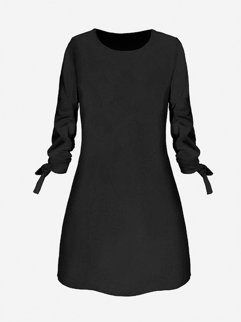 

URBANIC Black A-Line Dress