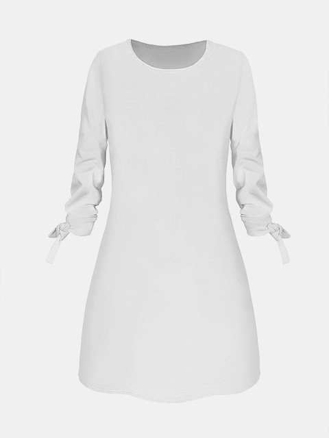 

URBANIC White A-Line Dress