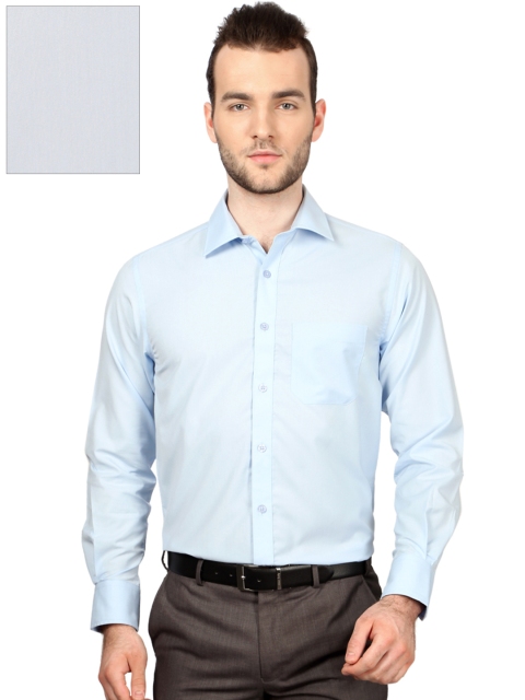 

Peter England Men Blue Nuvo Fit Solid Formal Shirt