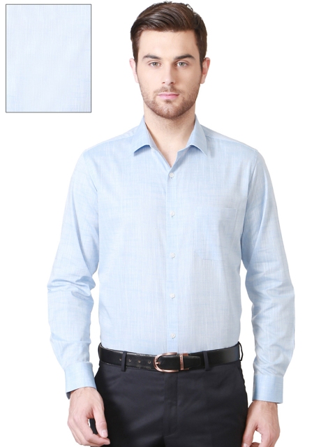 

Peter England Men Blue Nuvo Regular Fit Solid Formal Shirt