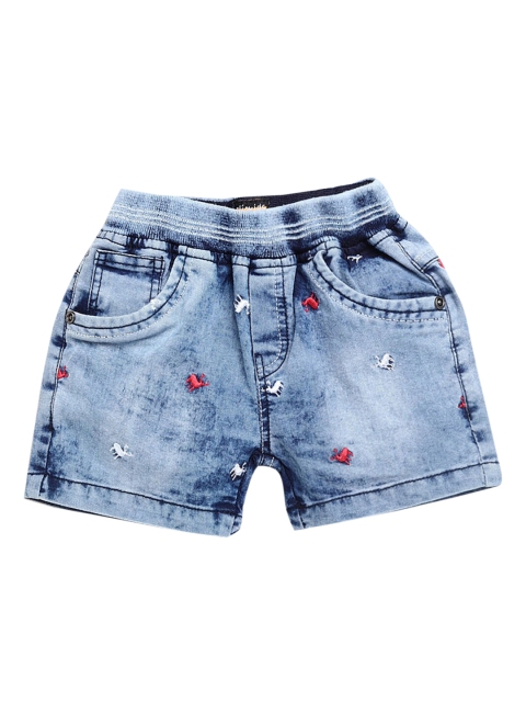 

Hopscotch Girls Blue Washed Denim Shorts