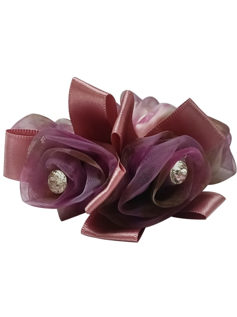

OOMPH Women Pink & Purple Embellished Ponytail Holders