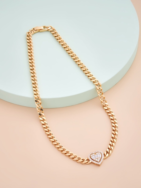 

Kushal's Fashion Jewellery Gold-Toned & White Gold-Plated Necklace