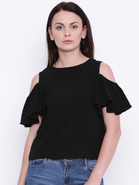 

Deal Jeans Women Black Solid Top