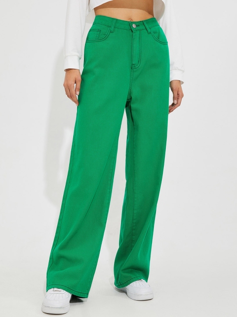 

URBANIC Women Green Relaxed Fit Jeans