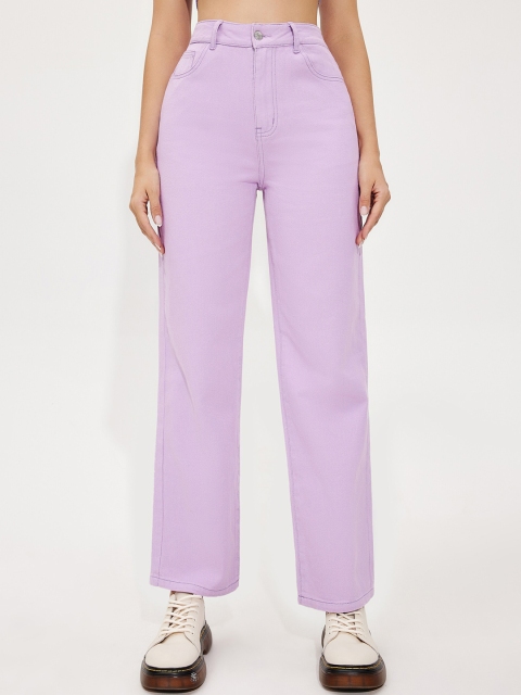 

URBANIC Women Purple Relaxed Fit Jeans