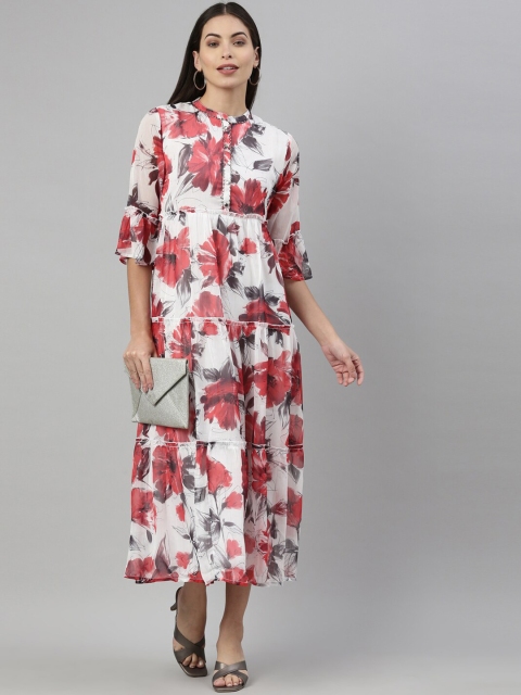 

Neerus Women White Dyed Kurta