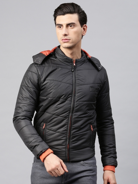 

HRX by Hrithik Roshan Men Black Solid Padded Jacket