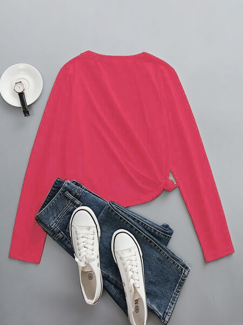 

URBANIC Women Red T-shirt