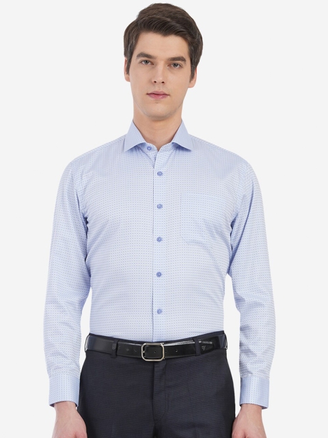 

JADE BLUE Men Blue Custom Printed Casual Shirt