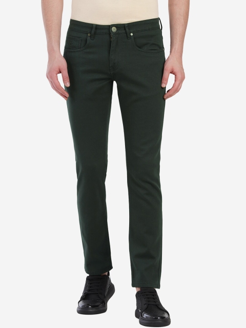 

JADE BLUE Men Green Narrow Slim Fit Jeans