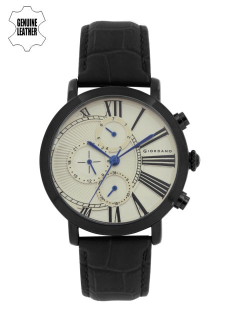 

GIORDANO Men Off-White Analogue Multi Function Watch C1000-02