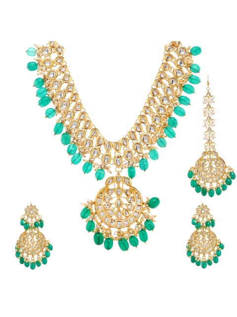 

Bamboo Tree Jewels Gold-Plated Necklace & Earrings Set