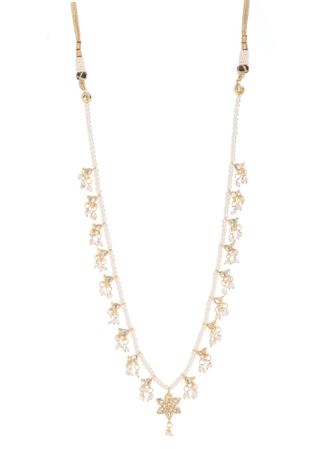 

Bamboo Tree Jewels Gold-Toned & White Gold-Plated Handcrafted Necklace