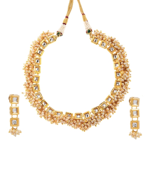 

Bamboo Tree Jewels Gold-Plated Necklace & Earrings Set