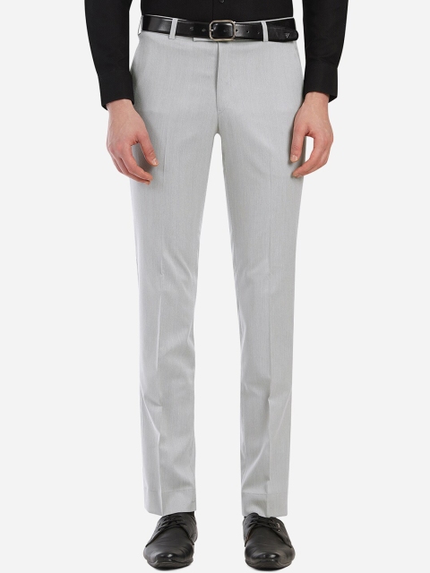 

Greenfibre Men Grey Custom Slim Fit Trousers