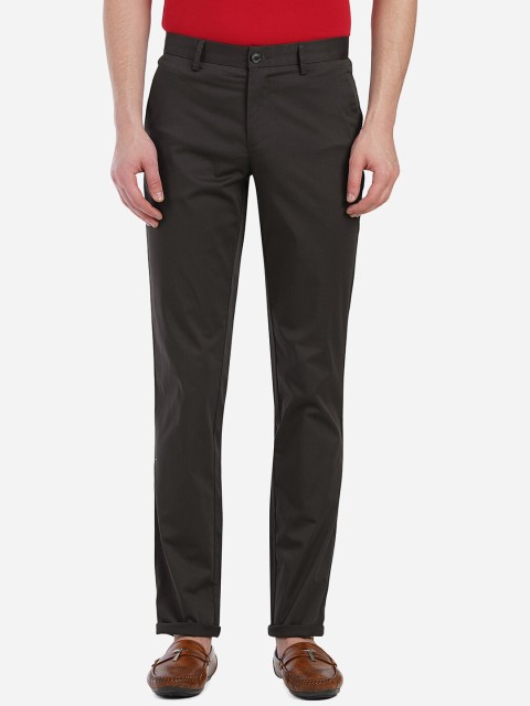 

JADE BLUE Men Brown Custom Trousers