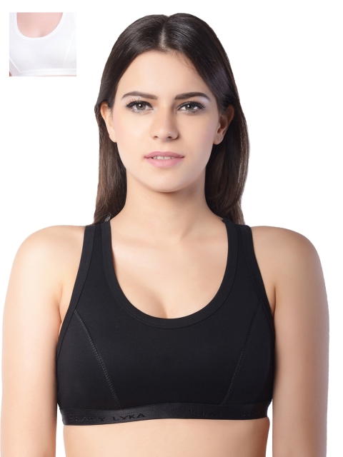 

Lady Lyka Pack of 2 Sports Bras, White