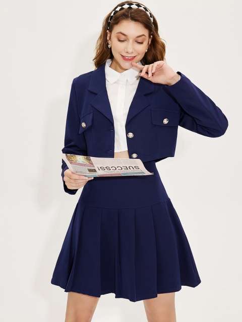 

URBANIC Navy Blue Co-Ords Set