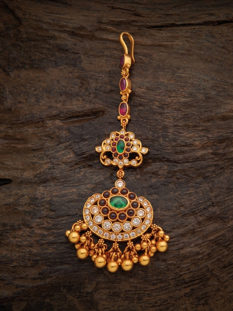 

Kushal's Fashion Jewellery Women Gold-Toned & Red Embellished Hair Accessory Set of