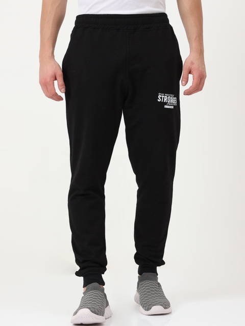 

Fleximaa Men Black Solid Cotton Jogger