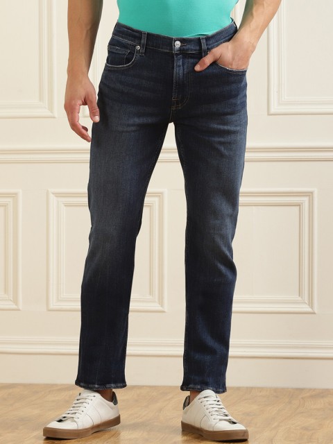

7 For All Mankind Men Blue Jean Light Fade Stretchable Jeans