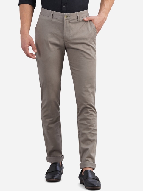 

Greenfibre Men Grey Custom Slim Fit Trousers