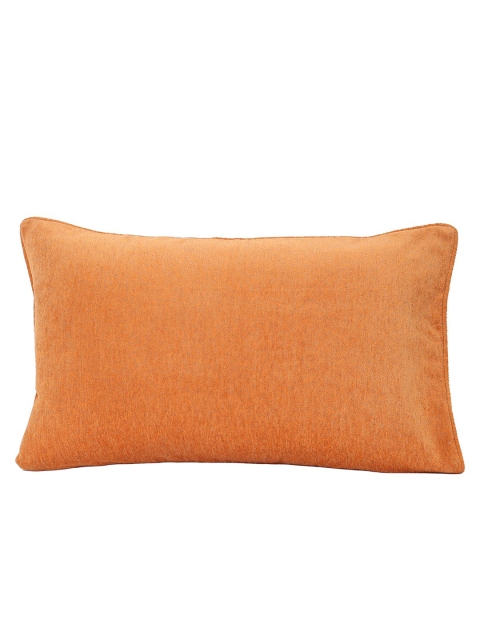 

MASPAR Set Of 2 Textured Pillow Covers, Orange