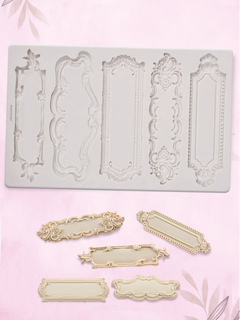 

JoyGlobal Grey Solid Name Frame Mould Bakeware