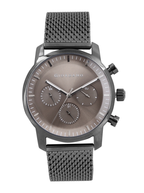 

GIORDANO Men Gunmetal-Toned Multifunction Watch 1797-44, Metallic