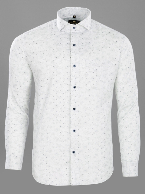 

FRENCH CROWN Men White Standard Formal Shirt