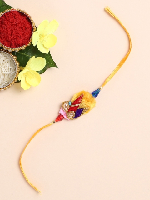 

The Magic Wand Boys Yellow & Red Thread Rakhi