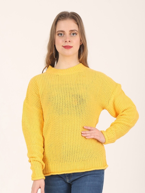 

NoBarr Women Yellow Pullover