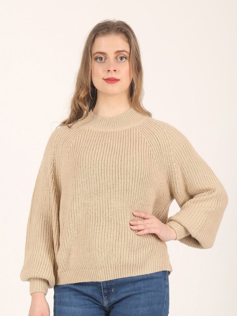 

NoBarr Women Beige Pullover