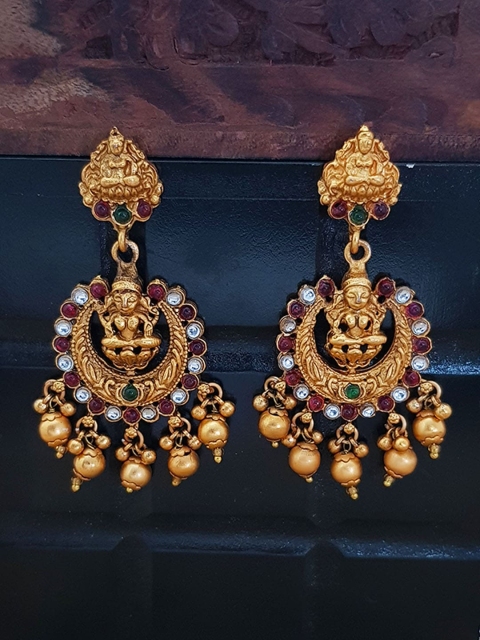 

GRIIHAM Multicoloured Contemporary Chandbalis Earrings, Multi