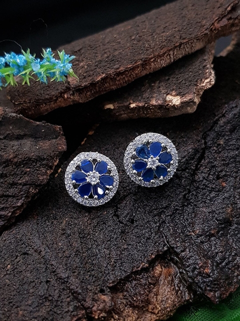 

GRIIHAM Blue Contemporary Studs Earrings