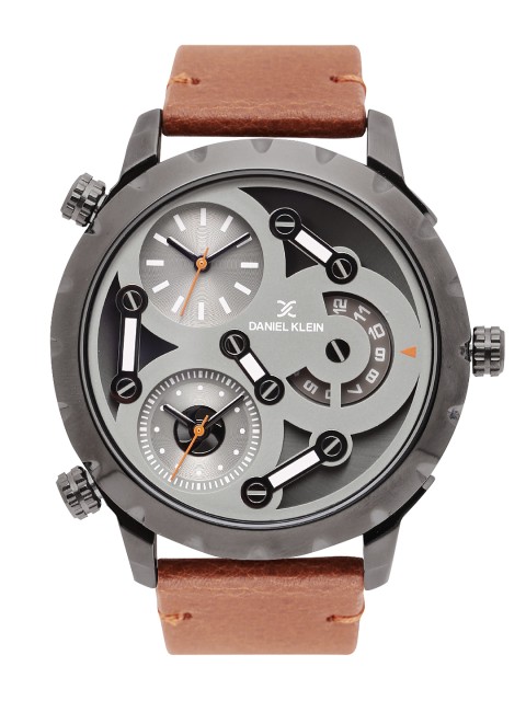 

Daniel Klein Men Grey Dual-Time Watch DK11303-5