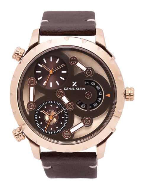 

Daniel Klein Men Brown Dual Dial Watch DK11303-6