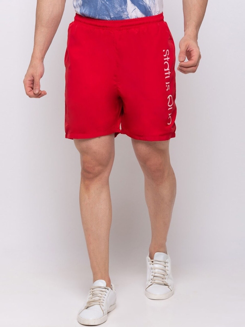 

Status Quo Men Red Sports Shorts