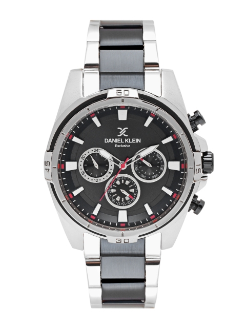 

Daniel Klein Exclusive Men Gunmetal-Toned Analogue Watch DK11348-4, Metallic