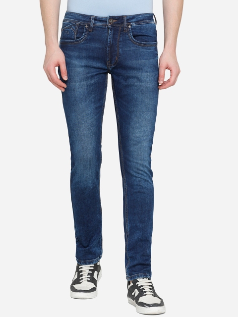 

JADE BLUE Men Blue Slim Fit Heavy Fade Stretchable Jeans