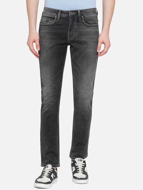 

JADE BLUE Men Grey Slim Fit Light Fade Stretchable Jeans