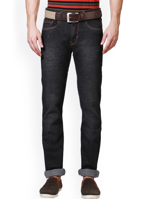 

Peter England Men Grey Slim Fit Mid-Rise Clean Look Jeans